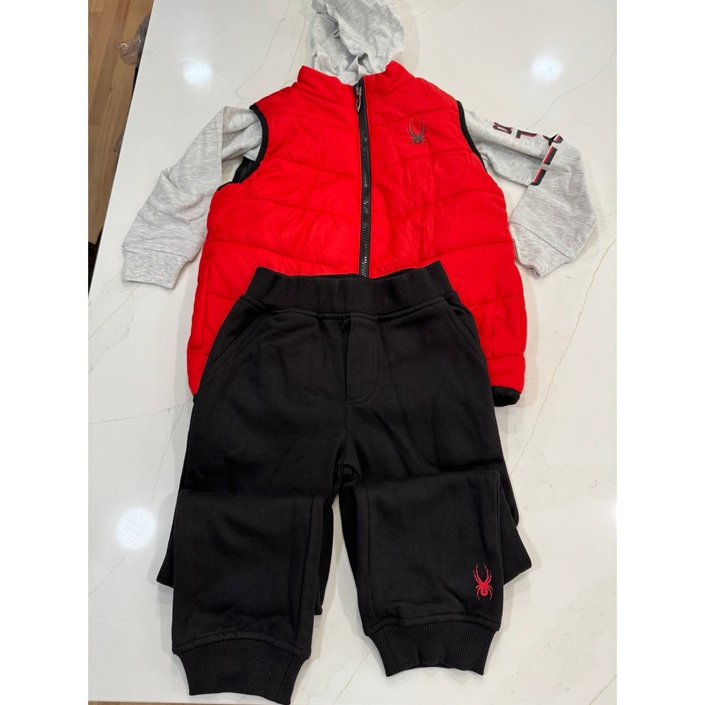 Spyder‎ Kids' Boys 3-piece Vest Set, Red, Size 6